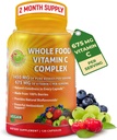 Tüm Gıda Vitamini C Kompleksi - 1450 mg Organik Berries - Servis başına 675 mg Vitamin C, Yüksek Lisans Antioksi ve Immune Support with Acerola, Amla and Natural Bioflavonoids - Vegan, Non-GMO, 120 Count