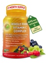 Tüm Gıda Vitamini C Kompleksi - 1450 mg Organik Berries - Servis başına 675 mg Vitamin C, Yüksek Lisans Antioksi ve Immune Support with Acerola, Amla and Natural Bioflavonoids - Vegan, Non-GMO, 120 Count