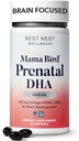 En İyi Nest Wellness Mama Bird Vegan Prenatal DHA - Bebek için Beyin ve Göz Desteği Tamam - Algae DHA ile Vegan Prenatal Supplement - Anne için Beslenme Supplement - 60 Softgels