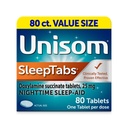 Unisom SleepTabs, Nighttime Sleep-aid, Doxylamine Succinate, 80 Tablet