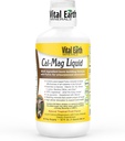 Vital Earth Minerals Cal-Mag Liquid – Calcium Magnesium Supplement with Vitamin D3, K2, Boron, and Fulvic Acid for Faster Absorption, 32 Oz + 1 Oz Cup