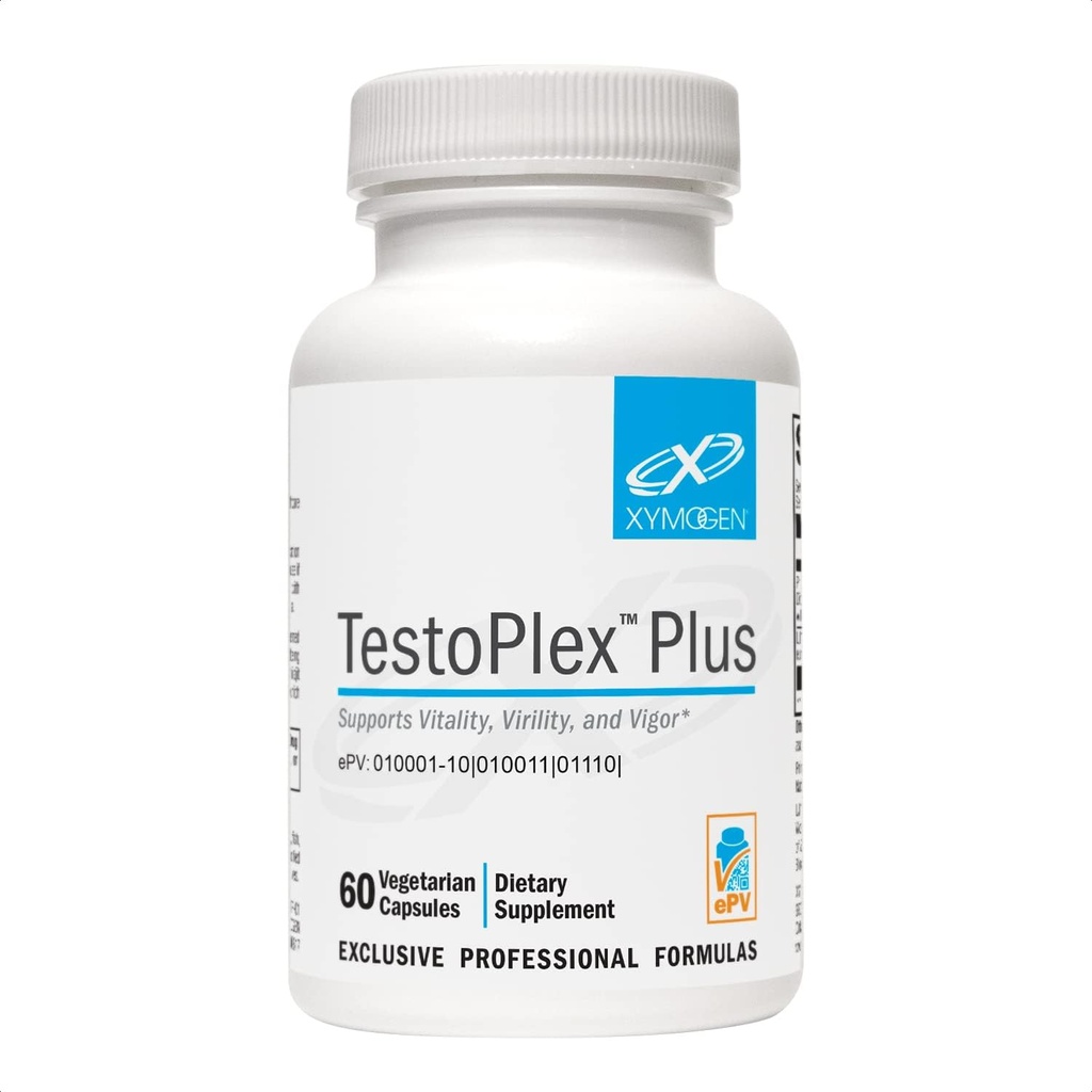XYMOGEN TestoPlex Plus Testosterone Support for Men & Women - Shilajit & Eurycoma Longifolia Συμπληρώματα - Βοήθεια για την προώθηση της υγείας Libido, την απόδοση, τη συνολική ζωτικότητα και τη γνώση (60 κάψουλες)