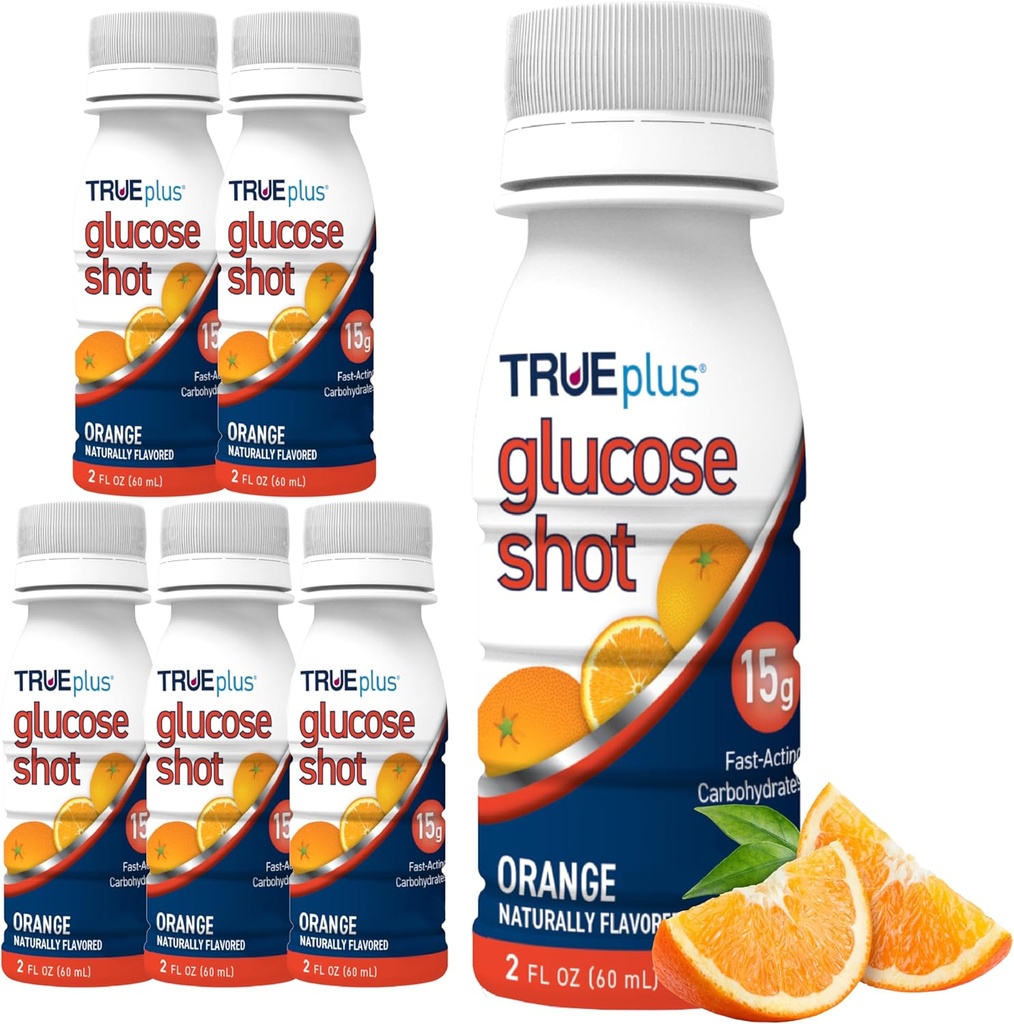 TRUEplus Glucose Shots 6 μπουκάλια - Πορτοκαλί