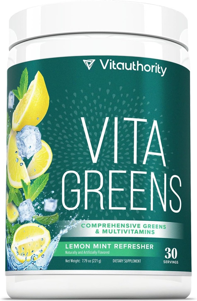 Vitauthority Vita Greens Superfood Powder: Ανοσοποιητική και Digestion Υποστήριξη 