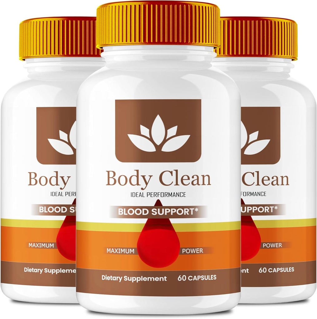 Body Clean Pills, Resmi BodyClean Supplement Capsules - Maksimum Güç, Vücut Temiz Tüm Doğal Formula Pilleri, BodyCleanse Glyco Optimizer Kompleksi, BodyClean Health Support Yorumlar (3 Pack)