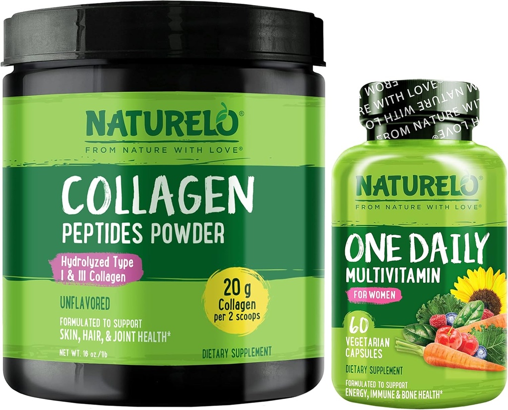 NATLO One Daily Women's Multivitamin, 60 Kont Collagen Peptide Toz, 45 Hizmet