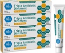 MED Pride Triple Antibiotic Pride Aintment Tube 1 Oz 4-Pack, Πρώτες βοήθειες για μικρές πληγές, γρατσουνιές, εκδορές, με ψευδάργυρο, νεομυκίνη, πολυμυξίνη