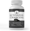Pure Original Materialss Aktif Charcoal, (100 Capsules) Her zaman Saf, Hiçbir Katkı veya Ayırmacılar, Lab TY