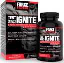 Force Factor Test X180, Fenugreek Tohum ve Yeşil Çay Türünü Lean Kas, Boost Energy'yi kurmak ve Performansı Geliştirmek için Toplam testosteron ATM'yi Ignite Total testosteron ATM for Men with Fenugreek Seed and Green Tea Extract to Build Lean Muscle, Boost Energy, and improve Performance, 120