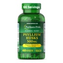 Puritan's Pride Herbal Ease® Psyllium Husks 500 mg, Digestive, Kolon ve Kalp Sağlığı Desteği, Daily Fiber Capsules, 2 Ay Supply, 400 Hızlı Yayın Kapsülleri