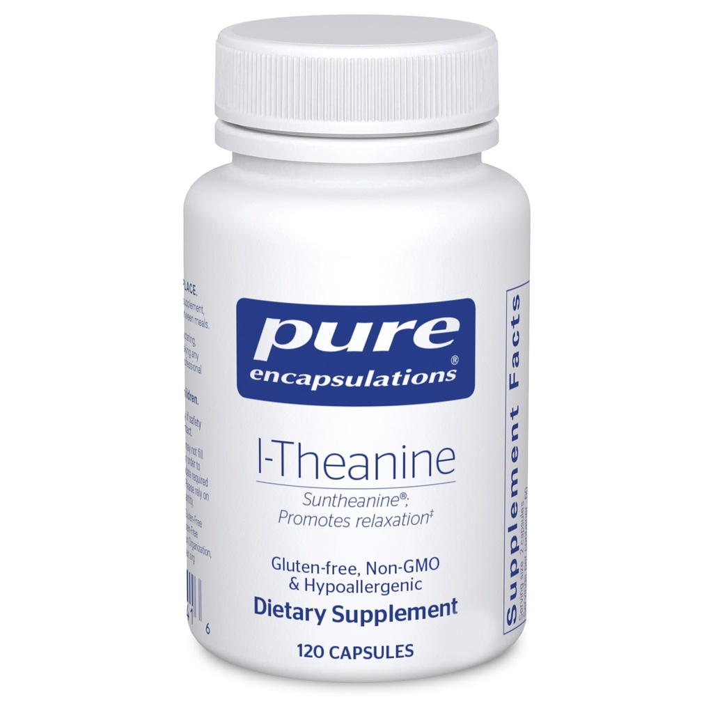 Pure Encapsulations L-Theanine - Bolt Acid Supplement to Support Relaxation, Stress & Nervous System - 120 Capsules