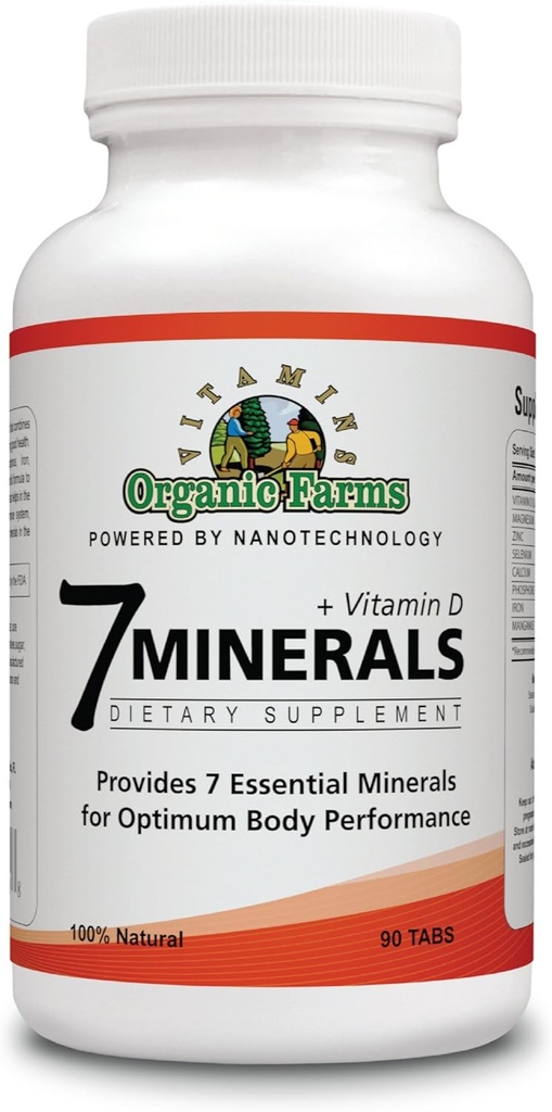 Vitamin D ile 7 Mineral - 90 Tablet - En İyi Vücut Performansı - Diyet Supplement