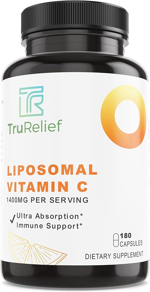 Λιποσωμική VIT C - Ανοσολογική υποστήριξη w/Ultra-Απορρόφηση. 180 καπάκια ανά φιάλη. Ισχύουσα δόση 1400mg λιποσώματος VIT C.