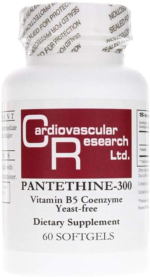 Cardiovascular Research Pantethine-300 Vitamin B5, Beyaz, 60 Kont