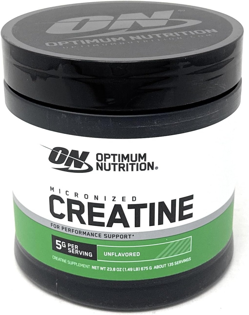 Βέλτιστη Διατροφή Μικρόνουσα Creatine Monohydrate σκόνη, Άγευστη, Κετοφιλική, 135 υπηρεσίες (συσκευασία Μαΐου Vary)