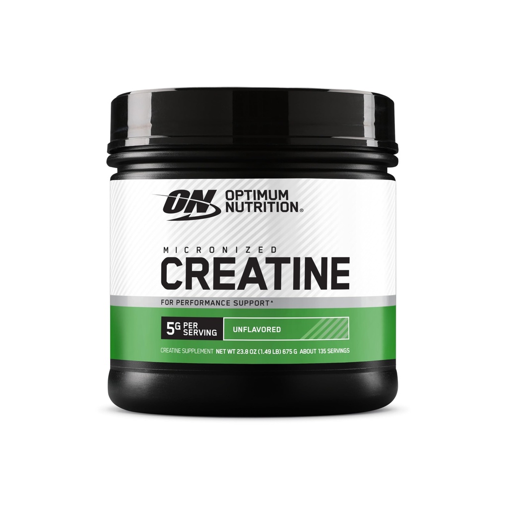 Βέλτιστη Διατροφή Μικρόνουσα Creatine Monohydrate σκόνη, Άγευστη, Κετοφιλική, 135 υπηρεσίες (συσκευασία Μαΐου Vary)