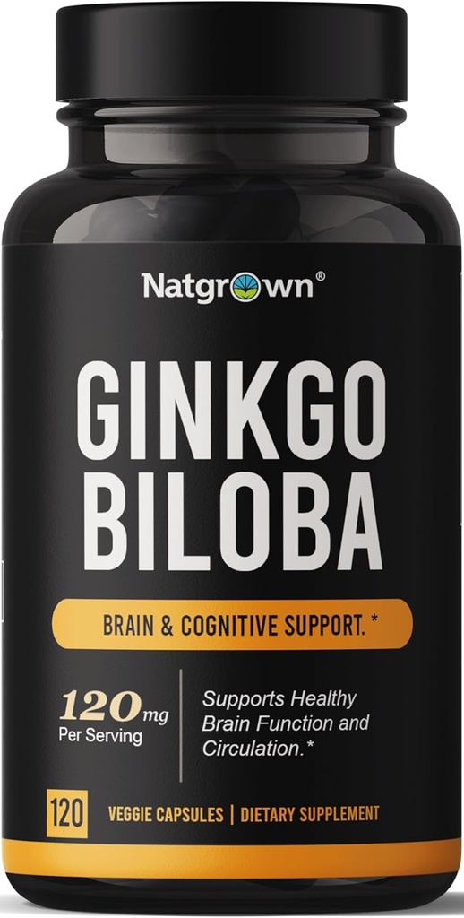 Natgrown Ginkgo Biloba 120mg - Ekstra Kuvvetli Ginkgo Biloba Ekstra Kapsüller - 120 Kont