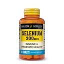 Mason Natural Selenium 200 mcg - Immune Support & Prostate Health, Essential Trace Mineral, 60 Tabletler