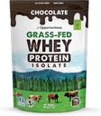 Opportuniteas Grass Fed Chocolate Whey Protein Isolate Toz - Yapay Tatlıcılar olmadan 20g Protein Tozu, Hormonsuz İnekler, GMO - 5lb