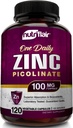 NutriFlair çinko Picolinate 100 mg, 120 Capsules - Vegan, Non-GMO, ABD'de Made, Third-Party Lab Tested