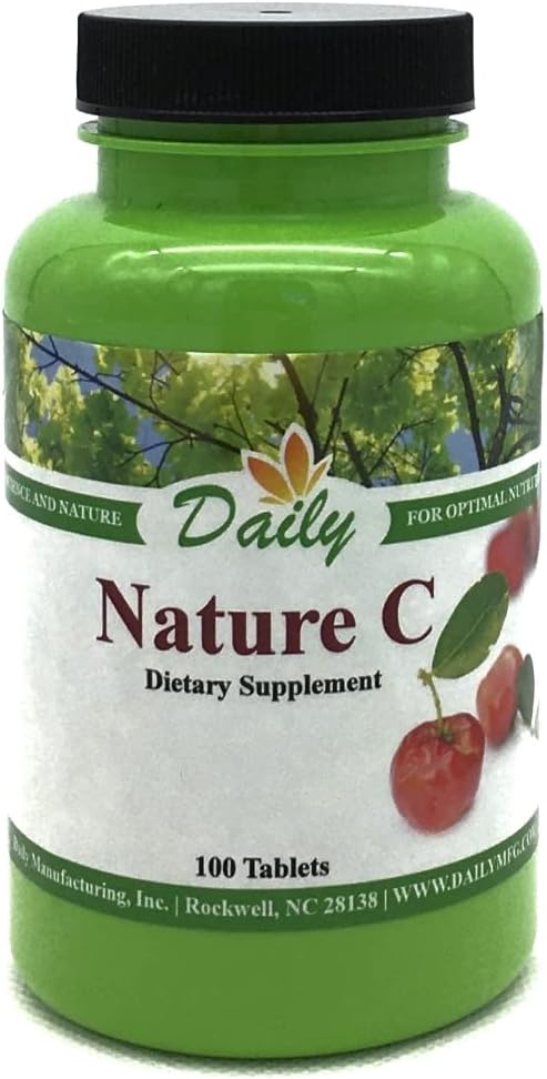 Daily Manufacturing Nature C (Βιταμίνη C από Acerola Cherry) 100 δισκία ανά φιάλη