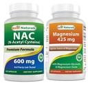 En İyi Doğal NAC 600 mg & Magnezyum 425 mg
