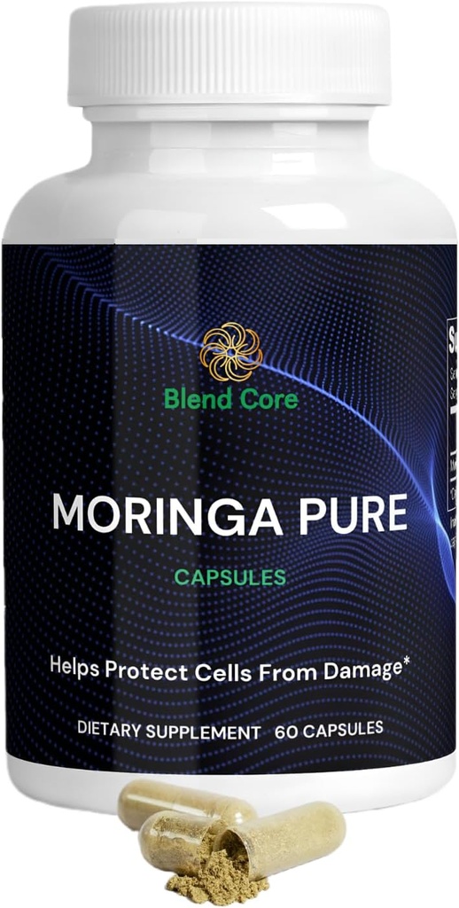 Moringa Antioksi Capsules - Natural Moringa Oleifera - 800 MG Energy, Metabolism ve Immune Support.