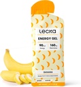 Lecka Energy Gel, 12 Gels | Endurance Egzersiz için, Gerçek Meyveler ve Basil Tohumları ile yapılan, Doğal Enerji ve Elektrolytes (12 Gels, Banana)