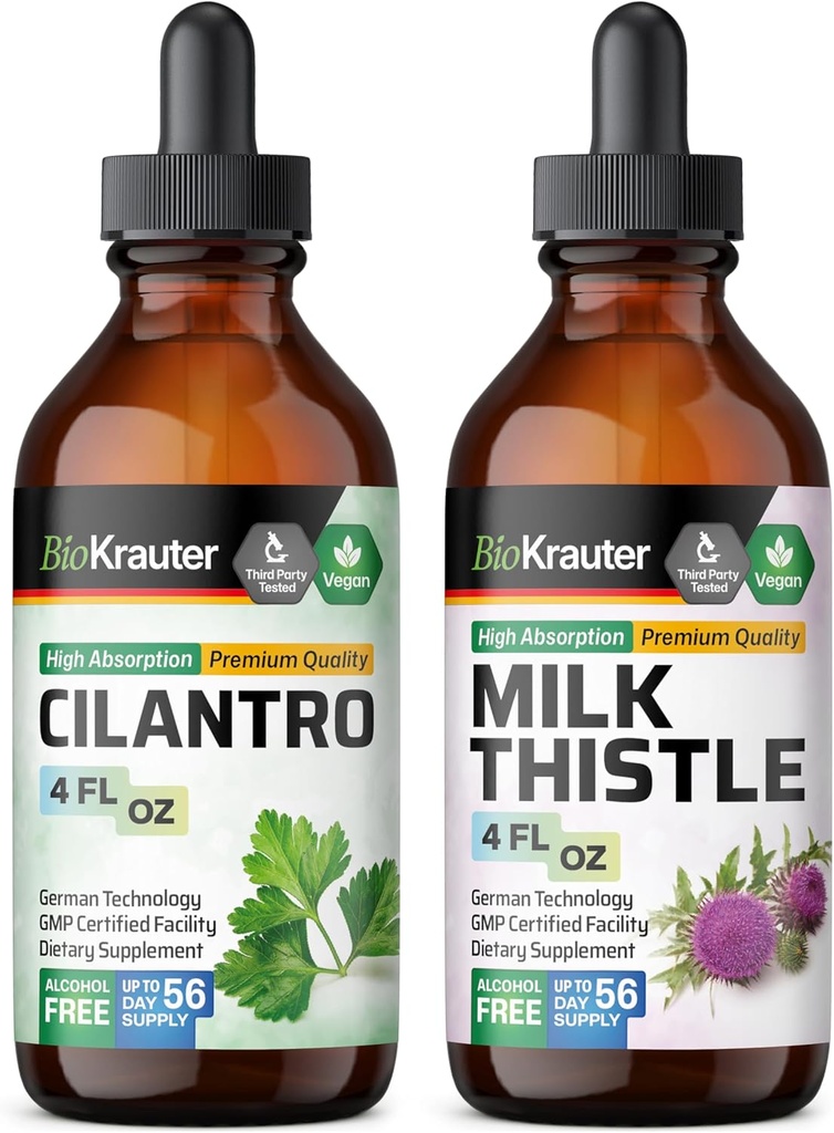 BIO KRAUTER Cilantro Tincture 4 Fl. Oz. & Milk Butle Tincture 4 Fl. Oz.
