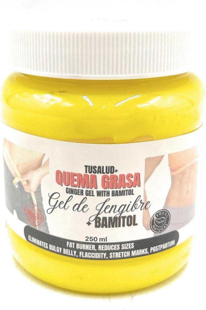 Ginger & Bamitol Surface Body Gel – Doğal Fat Ölçümü, 8.45 fl oz