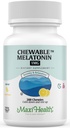 Maxi Health Chewable Melatonin, Kosher Lemon Flavor, Melatonin for Yetişkinler & Çocuklar, Yetişkinler ve Çocuklar için Doğal Yardım, Melatonin Chewables Alternative to Melatonin Gummies Kids Dose, (200 Count)