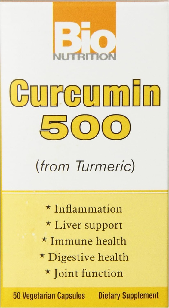 Bio Beslenme Curcummin 500 Vegi-Caps, 50 Kont