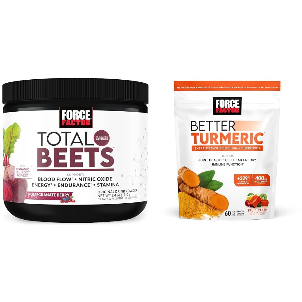 Kuvvet Faktörü Circulation ve Ortak Destek Chews için Total Beets Nitrik Oksit Tozu Ekstra Kuvvetler için Turmeric Curcumin
