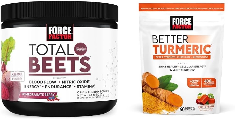 Kuvvet Faktörü Circulation ve Ortak Destek Chews için Total Beets Nitrik Oksit Tozu Ekstra Kuvvetler için Turmeric Curcumin