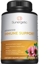 Premium Immune Support Supplement - Daily Immune Supplement for Respiratory, Sinus & Gut Health - Epicor, D3, C, çinko, Elderberry, Olive Leaf ve Quercetin- 60 Immune Capsules