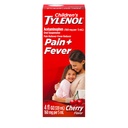 Çocuk Tylenol Liquid Oral Suspension Medicine, Acetaminophen Pain Reliever & Ateşleme, aspirin-, Ibuprofen- & Alkol Özgür, Cherry, 4 Fl. Oz