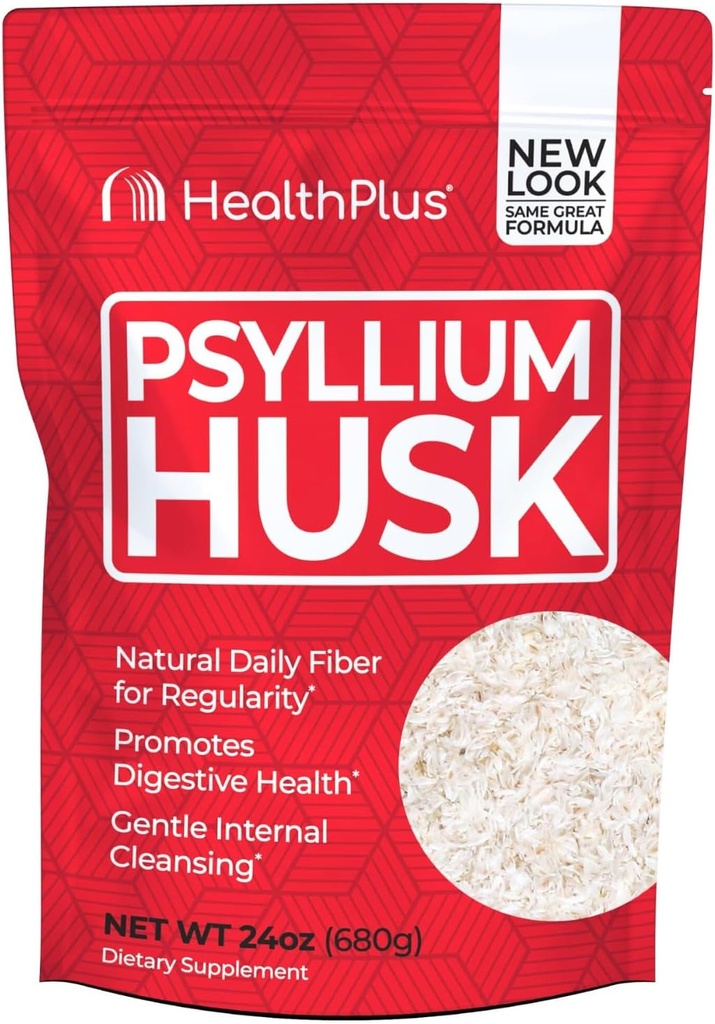Υγεία Plus, Psyllium Husk, 24 oz, 96 εξυπηρετούν - Φυσικό Detox, ημερήσιο συμπλήρωμα ινών διατροφής, δυσκοιλιότητα ανακούφιση, απαλό καθάρισμα ουροδόχων, Keto Baking