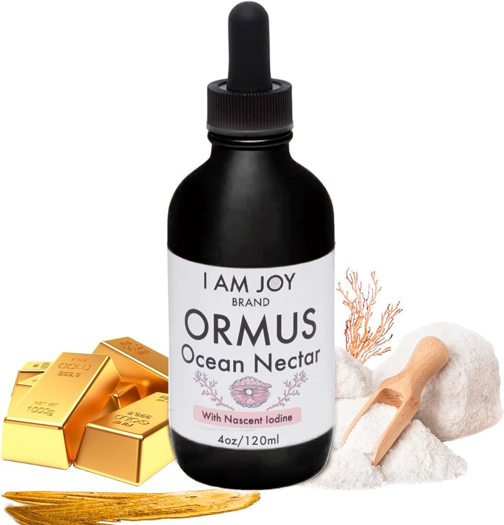Είμαι η Joy Co. Ormus Ocean Nectar Monoatomic Gold με Ιώδιο Σχεδιασμένο για να αποδυναμώσει το Pineal Gland, να υποστηρίξει το Thyroid και να αυξήσει τα αισθήματα εγρήγορσης, σαφήνεια της σκέψης και της ενέργειας 4oz
