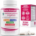 100% Natural Shoden Ashwagandha Kompleksi Supplement - Ultra High Potency 35:1 Uyku ve Enerji Desteği için Yoğun Kök Takdiri - Vegan, Non-GMO - 60 Ashwagandha Capsules