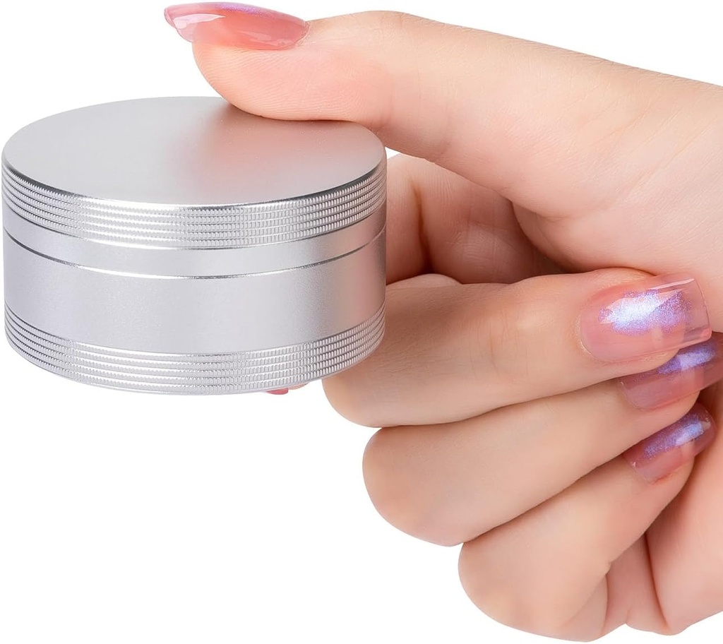 Metal Pill Case for Purse Pocket - Su Pill Konteyner Günlük Pill Box Portatif Tıp Pills /Vitamin /Fish Oil /Supplements, Silver Medium Pill Box