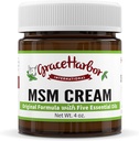 Grace Harbor MSM Cream – Original – Daily Skin, Muscle and Joint Rub with Goat Milk, Essential Oils & MSM – Boy, Back, Omuz, Elbow, Diz, Hand ve Foot Therapy – 4 ozz