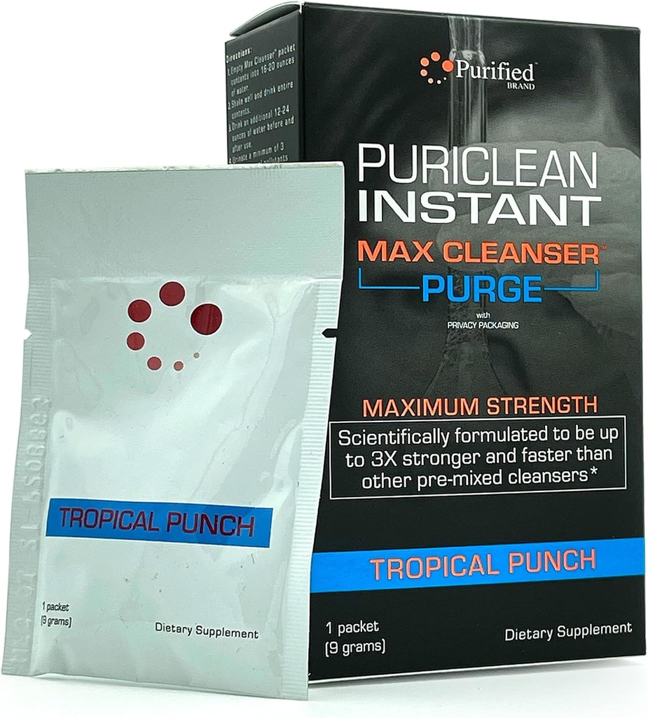 Wellgenix Purite Instant Max Cleanser Purge - Detox Cleansing Toz - Zehir Meyve - 9 Grams of Herbal Cleansing Detox Toz