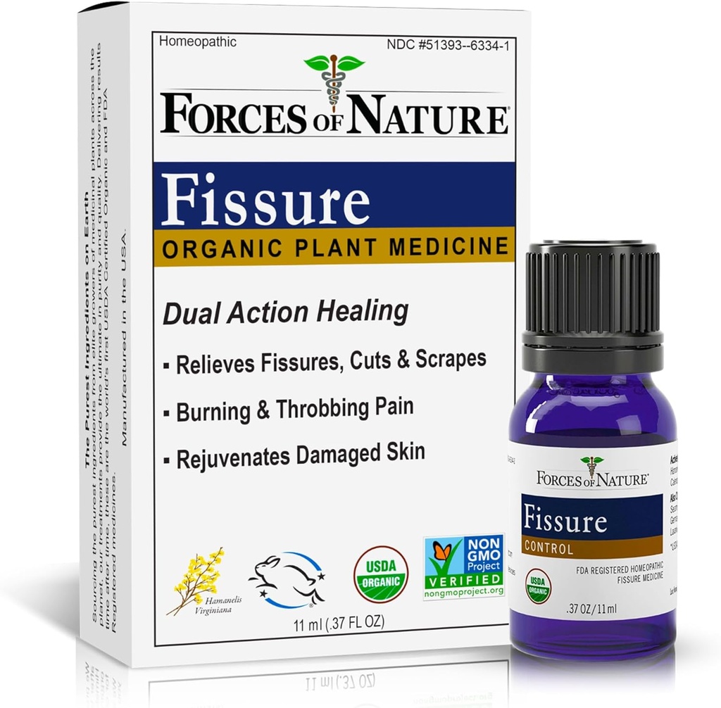 Nature Fissure Control, Organik Homeopathic Tedavisi Anal Fissures için, Hemorrhoid İlgili Irritation & Discomfort, Fast, Natural Topical Relief, 0.37 FL OZ
