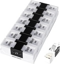 MERICARGO Haftalık Pill Organizer 2 Times a Day, Easy Open Travel Pill Box, Am Pm Pill 7 Day for Medicine, Vitamins, Fish Oils and Supplements