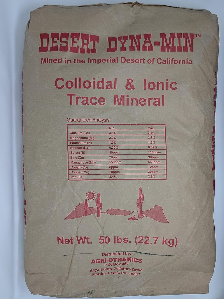 Desert Dyna-Min - Colloidal ve Ionic Trace Mineral - 50lb Bag