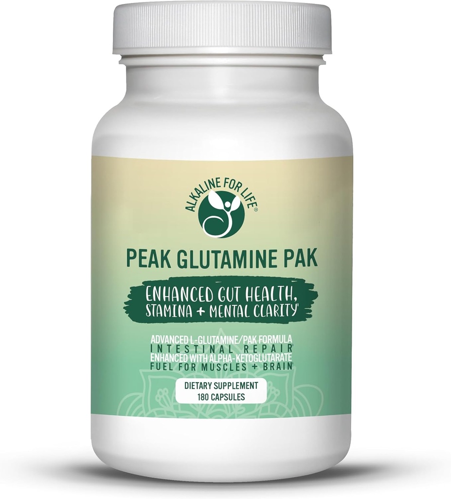 Peak Glutamine PAK 180 Capsules L Glutamine ile piridoxal Alfa-ketoglutarate verimli bir şekilde geri dönüşüm L-glutamin Optimal Gut Health Faydası için