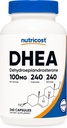 Nutricost DHEA 100 mg, 240 Capsules - Gluten Free, Soy Free, Non-GMO, Supplement