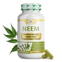 Organik Veda Neem Capsules, 1000 mg - Organik Herbal Supplement Ayurvedic India Neem Leaf Toz - Destekler Radiant Skin, Immune, Detox, Sağlıklı Inflammatory Cevap - 120 Veggie Capsules