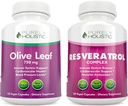 Safly Holistic Olive Leaf Extract 750 mg + Resveratrol Kompleksi 1450 mg - 300 Vegan Capsules - ABD'de Yapılan
