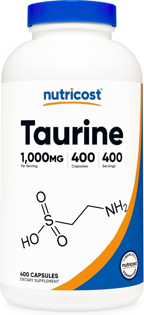 Nutricost Taurin 1000 mg, 400 Capsules